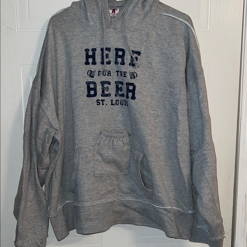 Gray Graphic Hoodie